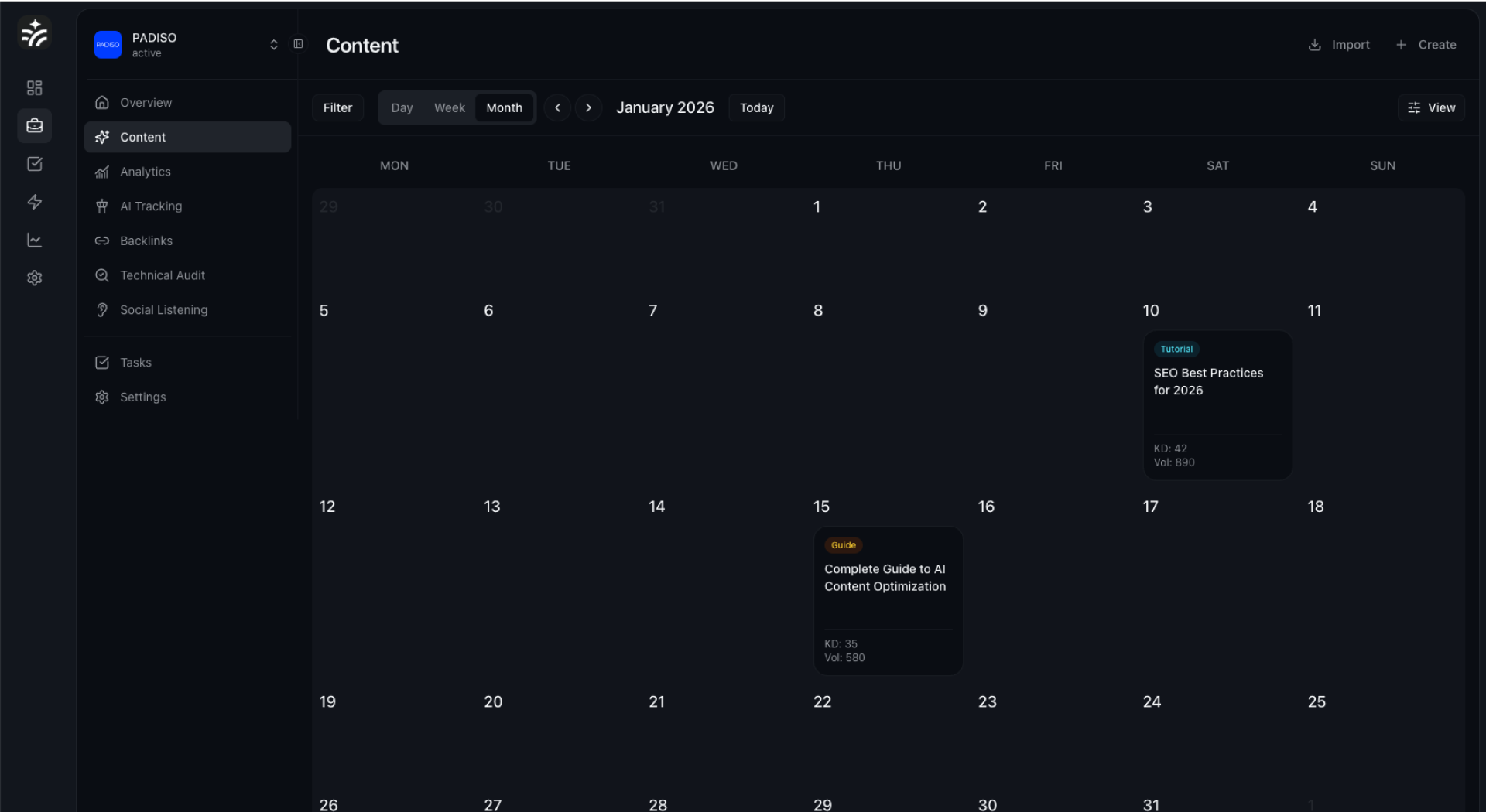 Content Creation Features