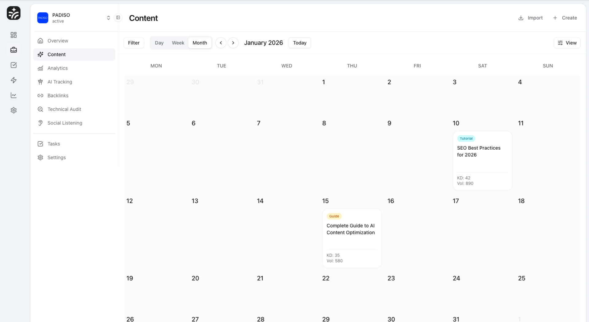 Content Creation Features